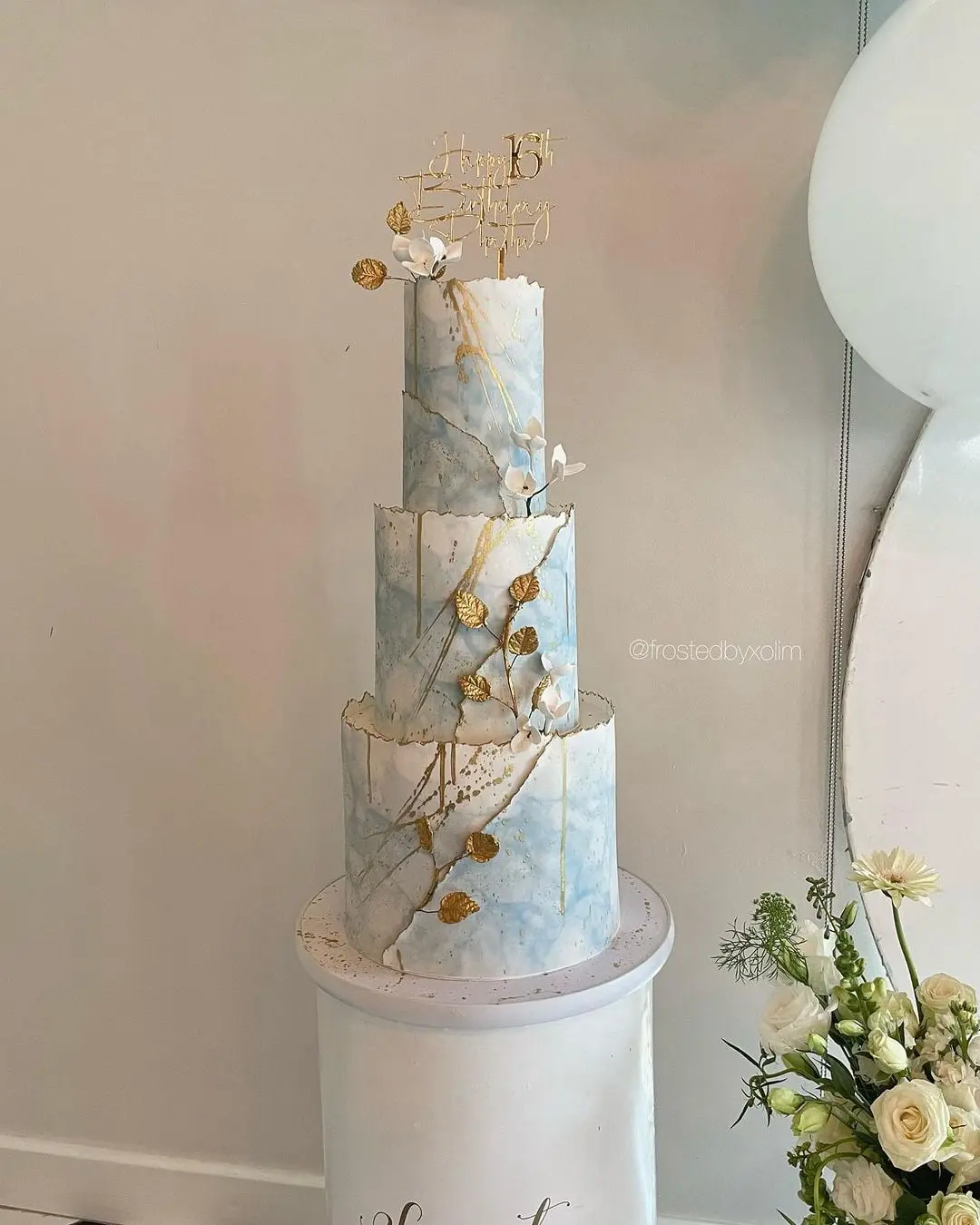 Wedding cake from Frosted by Xoli M